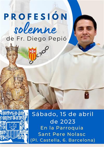 PROFESIÓN SOLEMNE de Fr. Diego Pepió